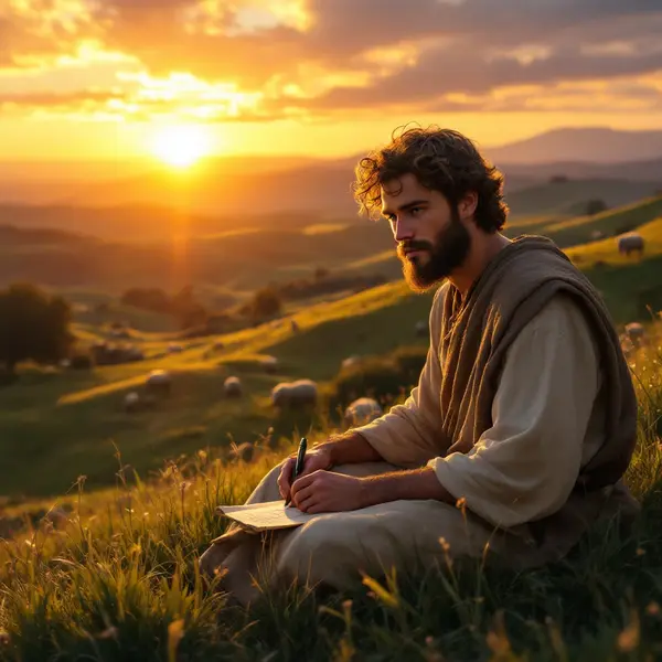 David Writes Psalm 23