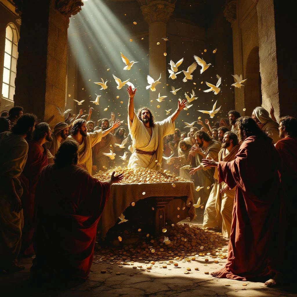 Jesus Flips Tables in the Temple