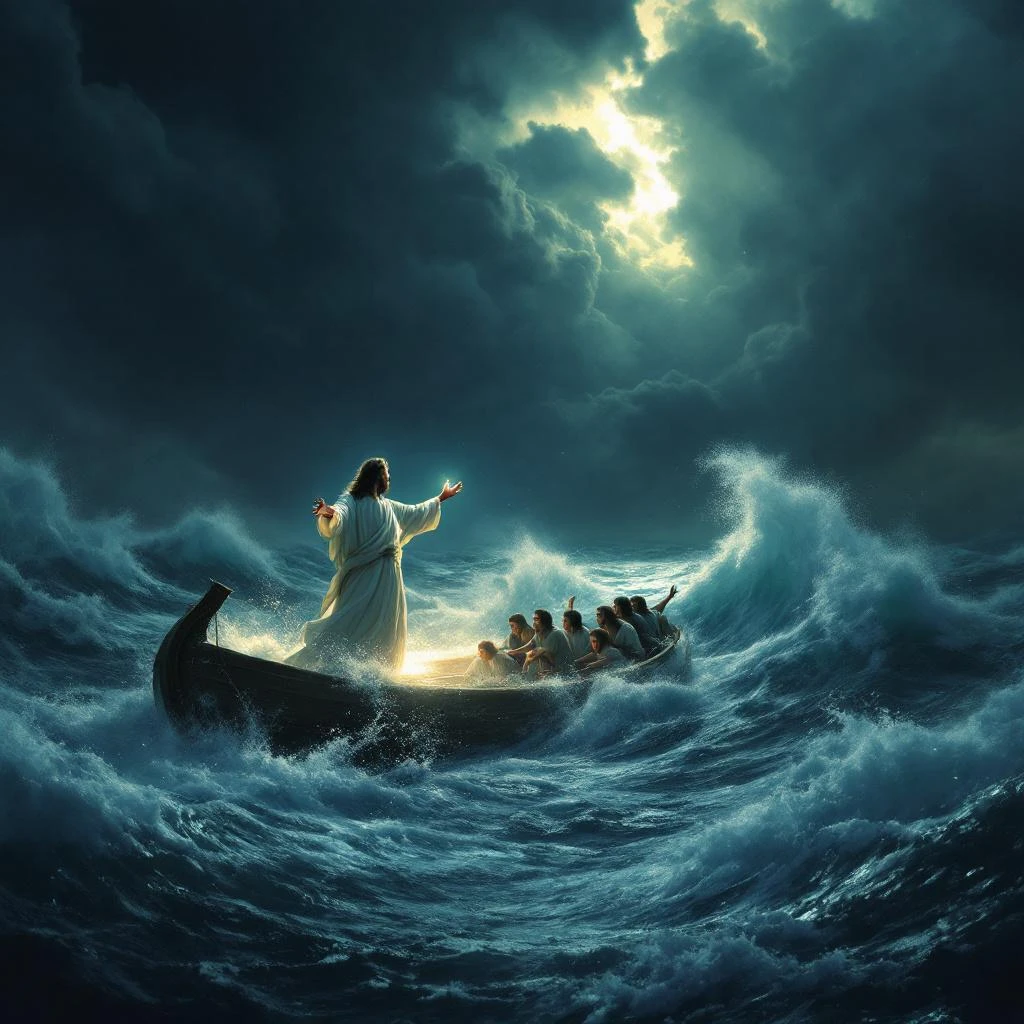Jesus Stops a Storm