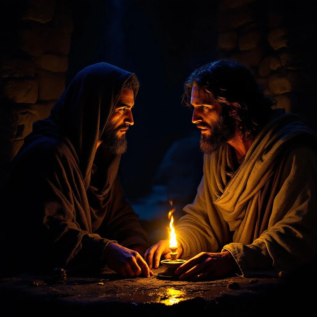 Nicodemus Comes at Night