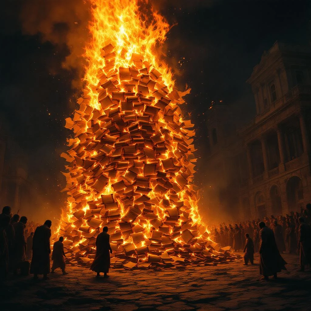 Riot in Ephesus & the Bonfire