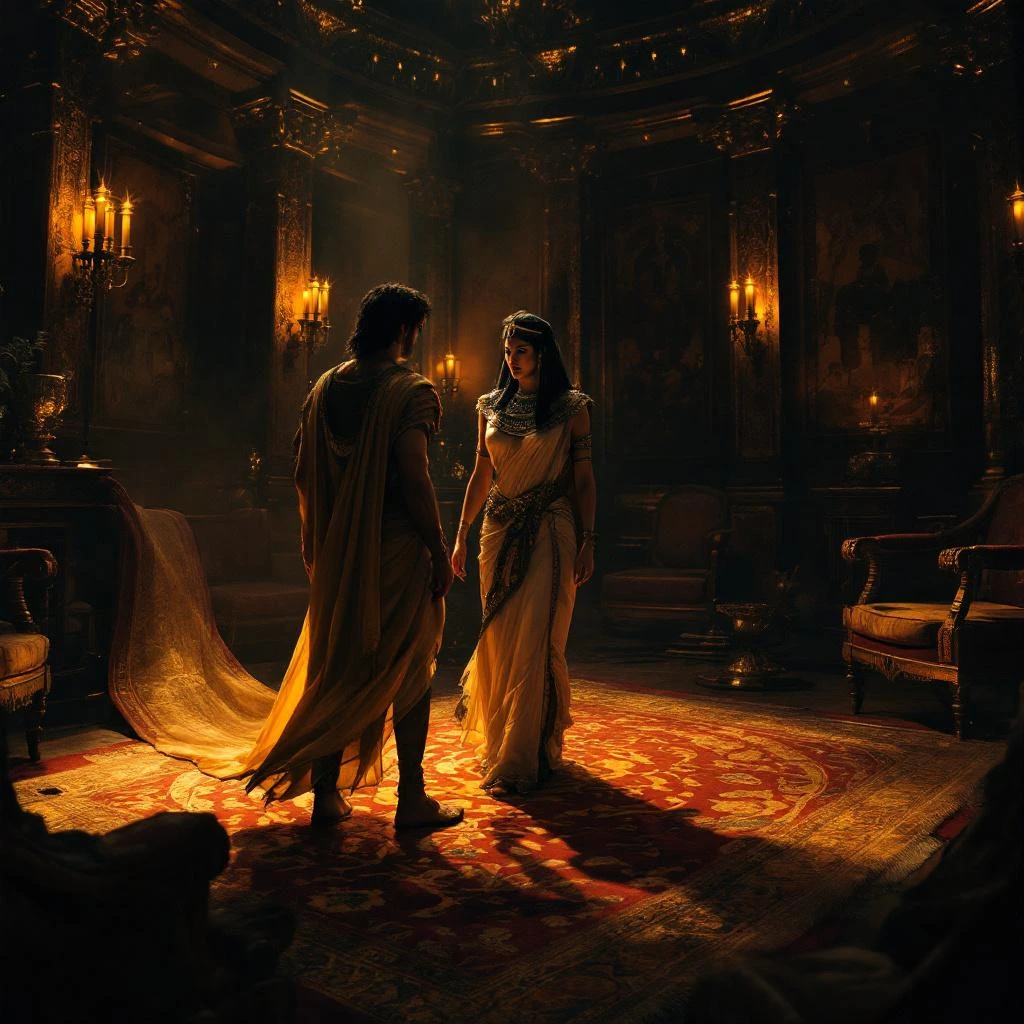 Cleopatra and Caesar