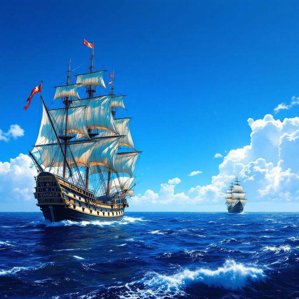 Columbus Sails the Ocean Blue