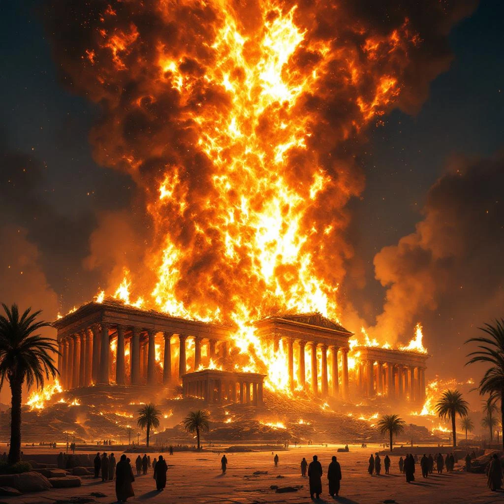 The Library of Alexandria Burns