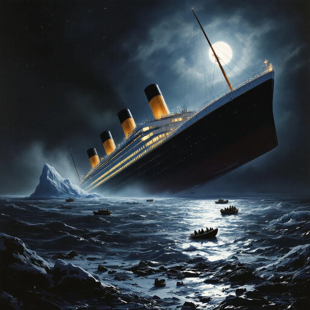The Titanic Sinks